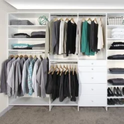 Dakota Closets™ 111-3/4"W X 86-1/2"H White Closet System