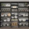 Dakota Closets™ 99"W X 86-1/2"H Charcoal Closet System