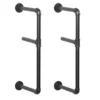 Dakota™ 10" Black Pipe 2-Shelf Bracket - 2 Pack