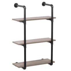 Dakota™ 10" Black Pipe 3-Shelf Bracket - 2 Pack -Rothenberger Tools Sales Store 49610 Shelves