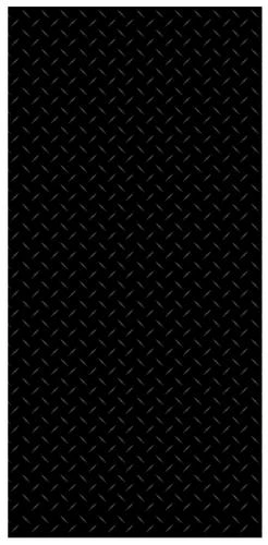 Dakota™ 3/4 X 49 X 97 Black Diamond Plate Melamine Panel