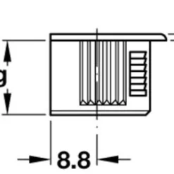 Dakota Closets™ Black Cam Lock Connectors - 8 Pack -Rothenberger Tools Sales Store L263.10.703